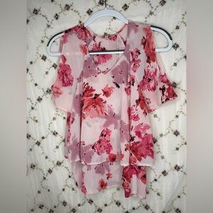 Juicy Couture Pink Floral Blouse